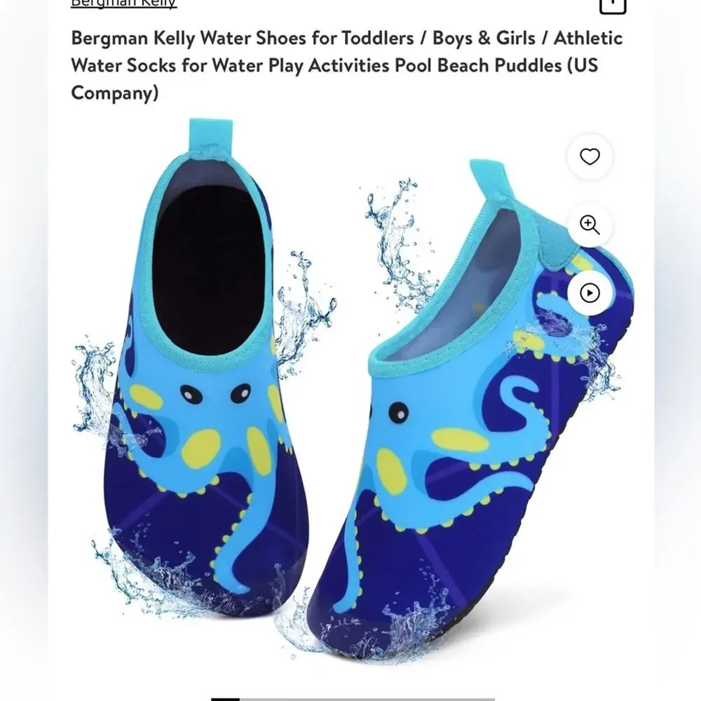 Bergman Kelly Water Shoes for Kids New in Bag Size 1-2